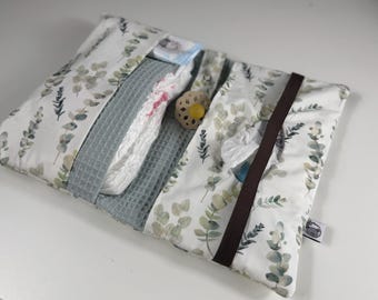 Eucalyptus diaper bag, handmade baby accessory, BÄRLI baby accessory gift for newborns