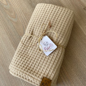 Baby blanket waffle pique