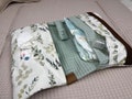 Diaper bag eucalyptus, handmade baby accessory, BÄRLI baby accessory gift for birth