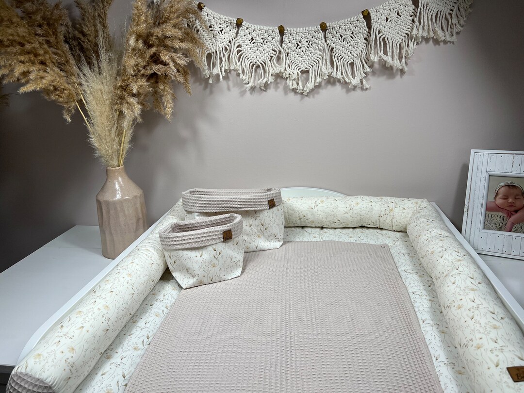 Ensemble COMPLET matelas à langer matelas à langer FLOWER MEADOW