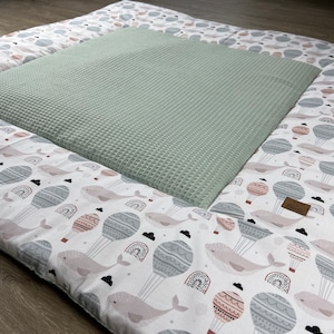 Speelmat/speelkleed gepersonaliseerd ONDERWEG MET WOLKEN