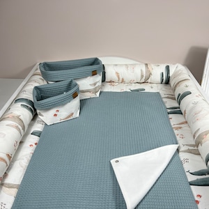 KOMPLETNY zestaw maty do przewijania, mata do przewijania pod wodą, ręcznie robiona mata do przewijania, mata do przewijania BÄRLI, prezent z okazji narodzin dziecka