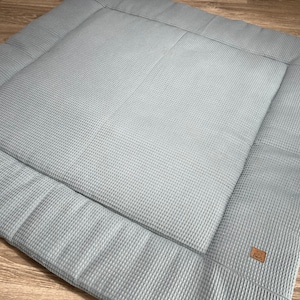Crawling blanket/play blanket personalized waffle pique