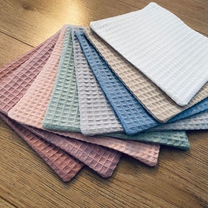 Waffle pique washcloth 100% cotton