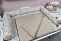 Changing mat cover
