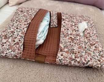 Diaper bag flower magic, handmade baby accessory, BÄRLI baby accessory gift for birth
