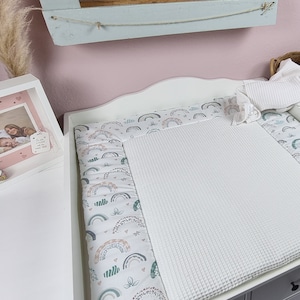 Wickelauflage Wickelunterlage RAINBOW PASTEL