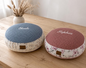 Cuscino da pavimento, cuscino per asilo nido/scuola materna, accessorio per neonati fatto a mano, accessorio per neonati BÄRLI, regalo per neonati