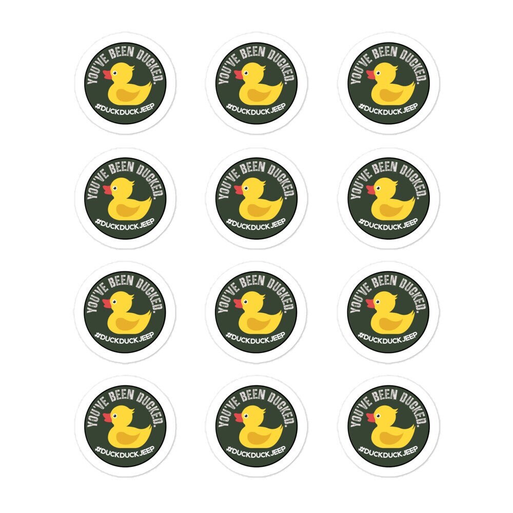Duck Duck Jeep Tags Nice Jeep Bubblefree Stickers Jeep Duck Etsy Canada