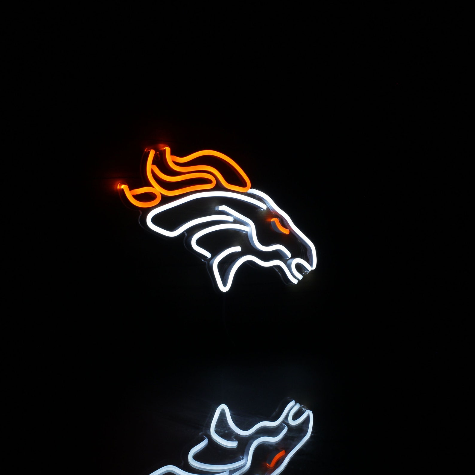 NFL Denver Broncos Flex LED Neon Sign Man Cave Bar Club | Etsy