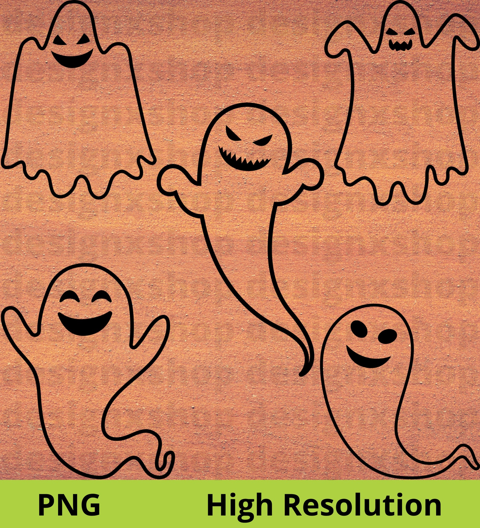 Ghost SVG Bundle | Ghost Face SVG | Cute Ghosts PNG | Halloween Svg ...