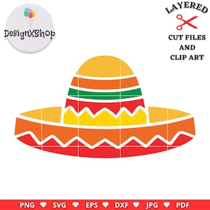 Sombrero - Cinco De Mayo - Instant Digital Download - svg, png, dxf, and eps files included!