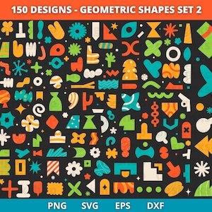 Geometric Shapes SVG, Geometric Boho Shapes, Abstract Shapes Svg, Mosaic geometry style shapes, Basic Shapes svg, Geometric Pattern