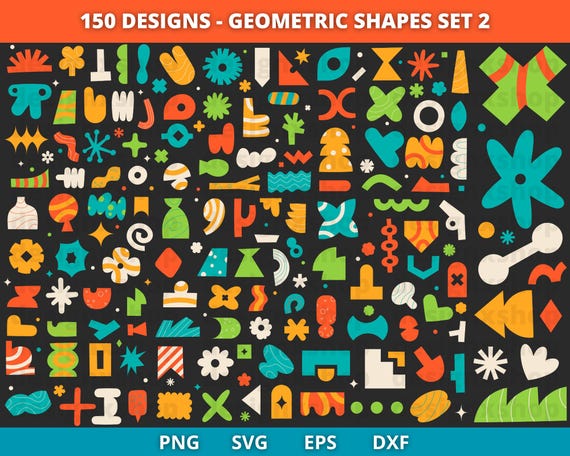Geometric Shapes SVG, Geometric Boho Shapes, Abstract Shapes Svg, Mosaic geometry style shapes, Basic Shapes svg, Geometric Pattern