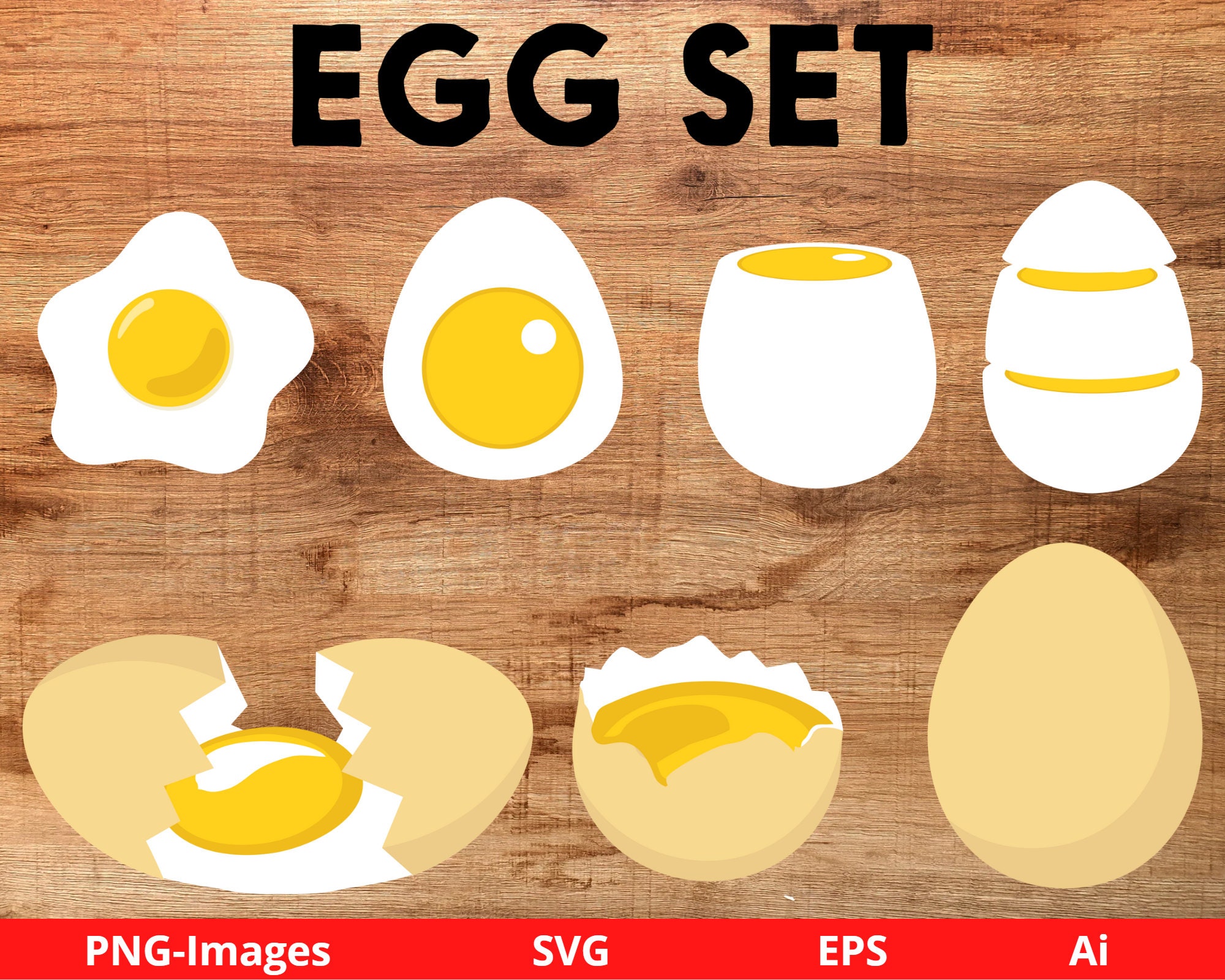 Two Fried Eggs clipart. Free download transparent .PNG