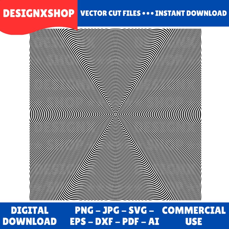 Optical Illusion Svg, 3D Optical Illusion Pattern, Optical Illusion clipart Png, Geometric pattern, Hypnosis Spiral Svg, Swirl Svg image 2