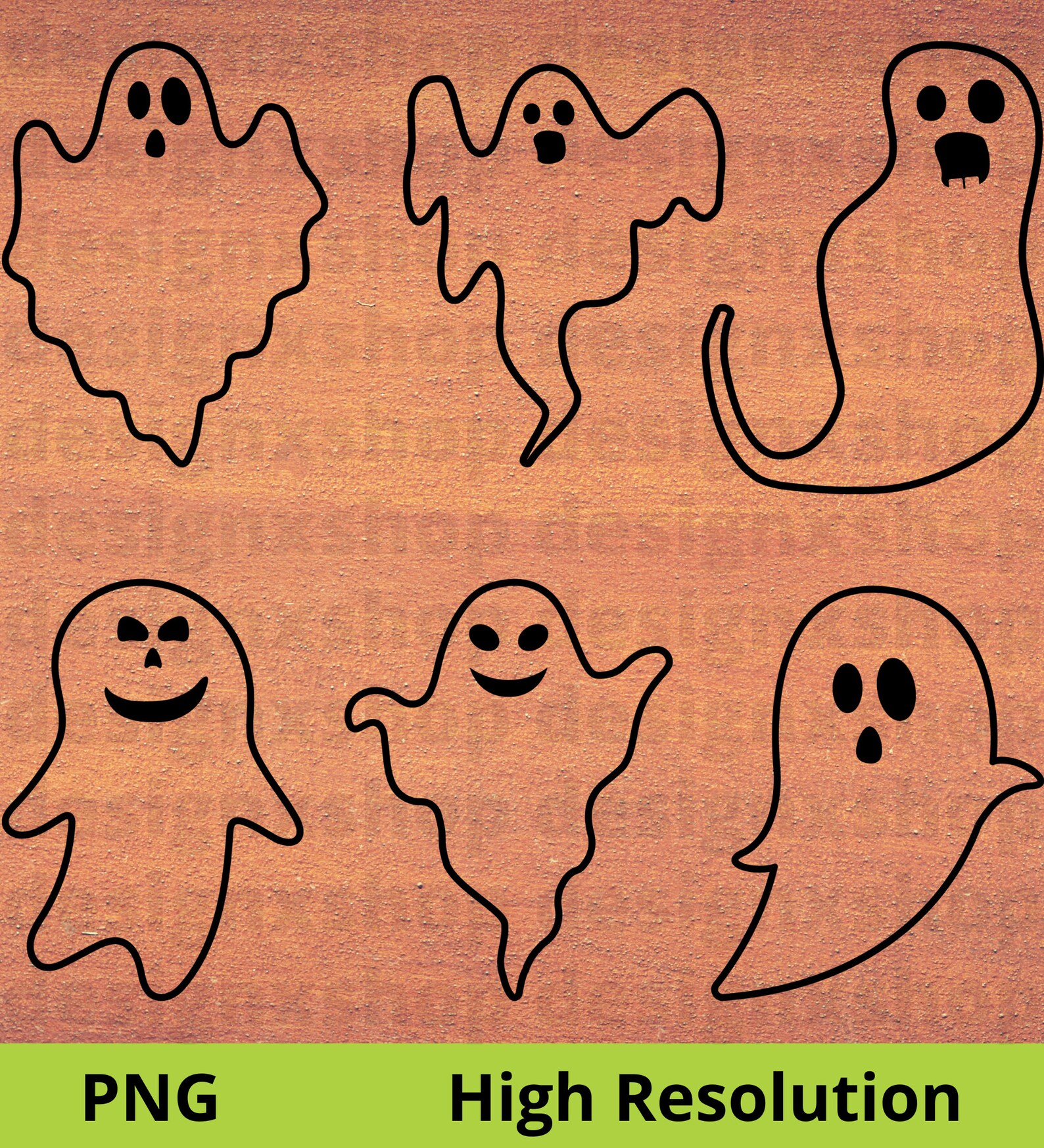 Ghost SVG Bundle | Ghost Face SVG | Cute Ghosts PNG | Halloween Svg ...