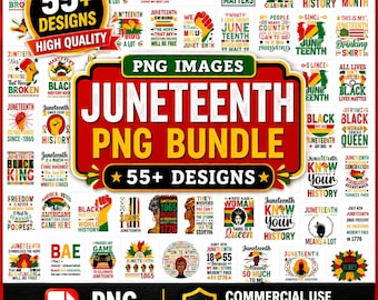 Juneteenth PNG Bundle | Black History PNG Clipart | African American Sublimation Designs | Juneteenth Shirt PNG | Commercial Use