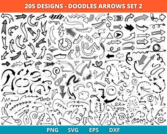 Arrows SVG Bundle, Arrows SVG, Arrow Signs Svg Bundle, Right Arrow svg, Left Arrow svg, Hand-drawn Heart svg, Cut Files Cricut, Silhouette