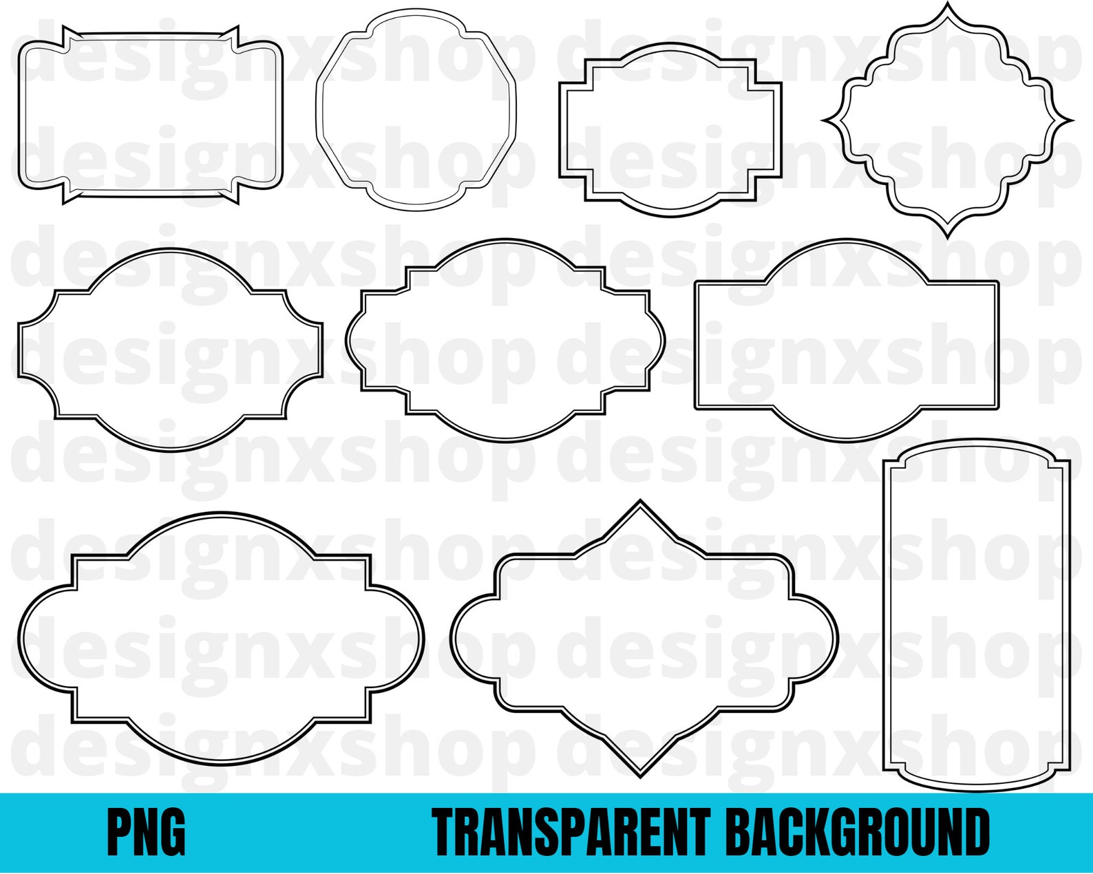Classic Frames Svg Bundle, Labels Svg Png, Label Borders Svg ...