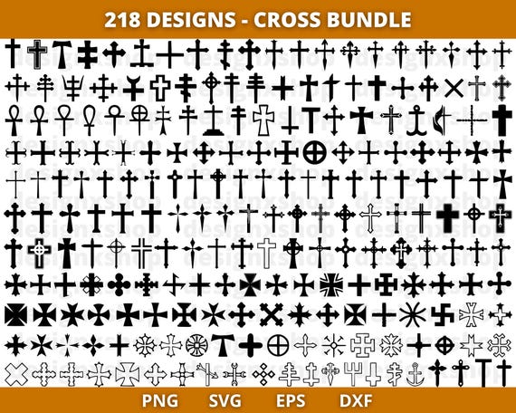 Cross Svg, Cross Svg Bundle, Cross Cut Files , Cross Clipart, Cross silhouette, Cross Cricut, Christian svg, Digital Download