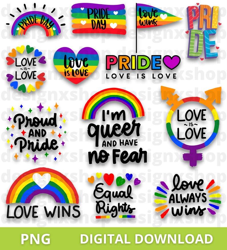 LGBTQ SVG Bundle, LGBT Svg, Pride Svg, Gay Pride Svg, Lgbt Quotes Svg ...