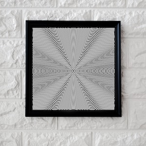 3D optische Täuschung Kunst, optische Täuschung Druck, schwarzweiße Kunst, optische Täuschung Wandkunst, digitale Downloads PNG-Bilder
