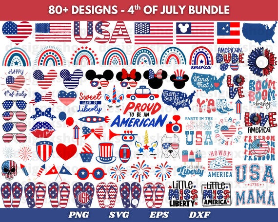 4th of July SVG Bundle, July 4th SVG, fourth of July svg, independence day svg, patriotic svg