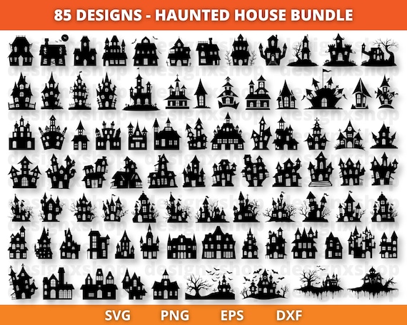 Haunted House SVG, Halloween Bundle Svg, Haunted House Svg Bundle, Haunted House Clipart, Haunted House Svg Cut Files for Cricut