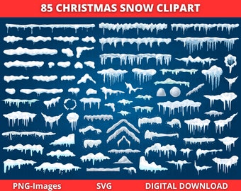 Christmas snow svg | Christmas snow clipart | Snow on the wall Svg | Snow caps svg | Christmas clipart | Christmas svg bundle