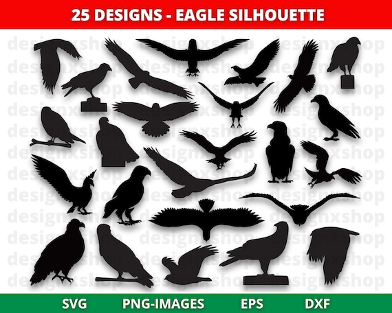 Eagle Svg Bundle, Eagle Silhouettes, Eagle clipart, Bird svg, Flying Bird, Bald Eagle Svg, Eagle svg, Download SVG | PNG | EPS | Dxf | Ai