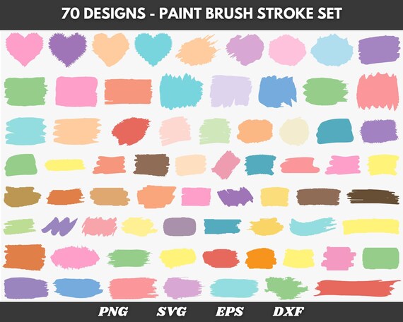 Paint Brush Stroke svg, Paint Brush svg, Paint splatter svg, Paint stroke svg, keychain svg, cricut svg, svg bundle, laser cut file