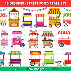 屋台の食べ物カート svg、屋台の食べ物、フードトラック svg、フェスティバル クリップアート、販売カート、フードトラック クリップアート、屋台のクリップアート