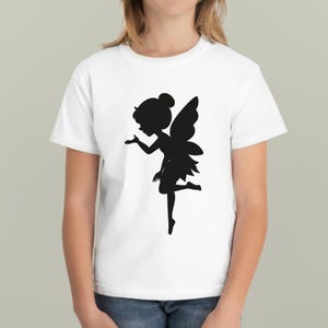 Sylwetka wróżki w formacie SVG | Uroczy plik SVG z wróżką do Cricut | Wróżka w formacie PNG, Dxf, Eps, Pdf, Jpg | Clipart z dziewczyną z fantazji | Użytek komercyjny zdjęcie 2