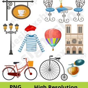 Pack SVG Voyage à Paris | Collection d'images clipart Paris | 51 illustrations de monuments parisiens | Formats SVG, PNG et EPS | Téléchargement numérique Cricut image 4