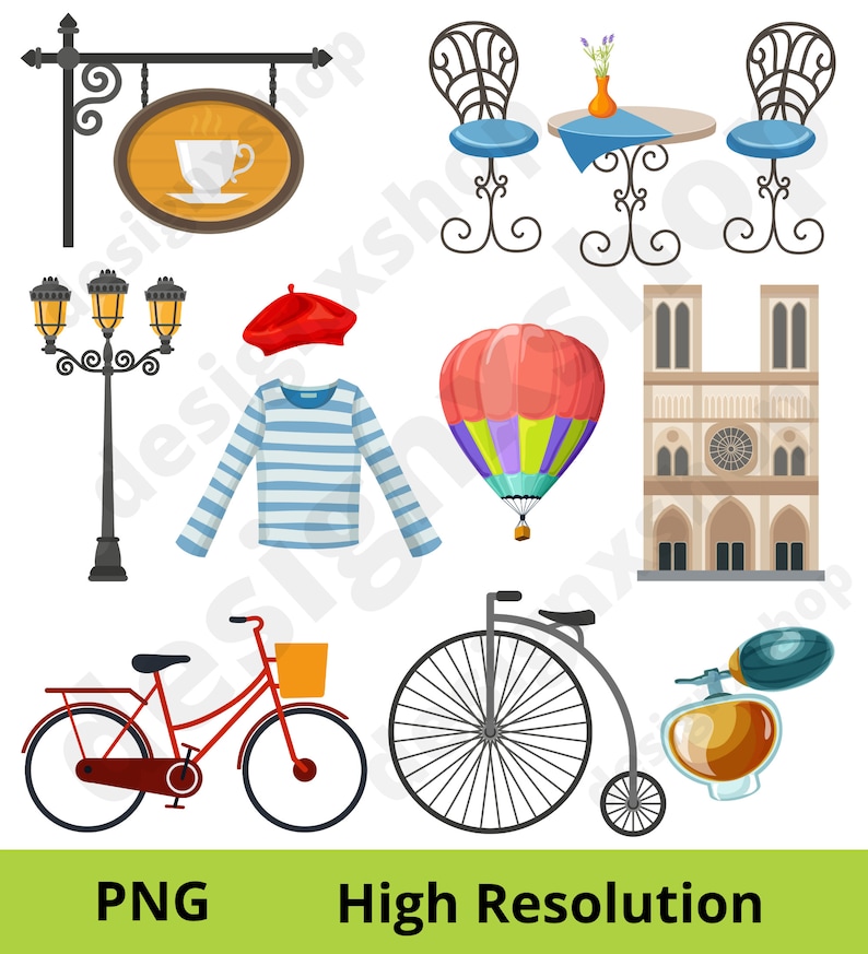 Pack SVG Voyage à Paris | Collection d'images clipart Paris | 51 illustrations de monuments parisiens | Formats SVG, PNG et EPS | Téléchargement numérique Cricut image 4