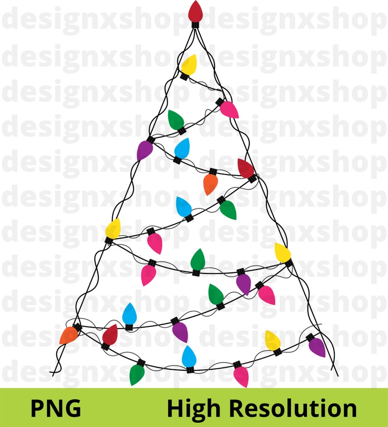 Christmas Lights SVG, Lights Svg, Christmas Light String Svg, Christmas ...