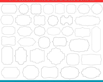 Classic Frames Svg Bundle, Labels Svg Png, Label Borders Svg, Decorative Frames, Label Frames Clipart, Cricut, Instant Download, Banners Svg