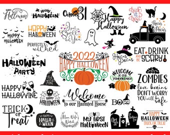 Halloween SVG, Halloween SVG-bundel, Halloween snijbestanden voor Cricut, Halloween clipart, Halloween PNG-bundel