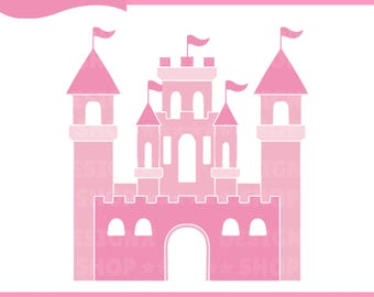 Castle svg, Castle svg cut file, Castle clipart, Cinderella castle svg, Magical castle svg, Castle silhouette, Princess castle svg