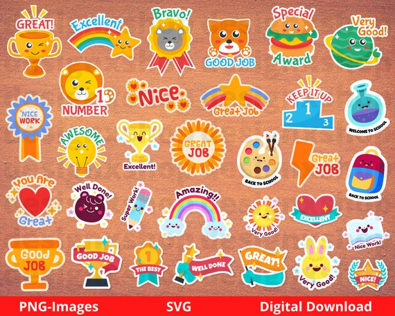  Fall Stickers for Kids Motivational Reward Sticker 15 Sheets  for Teachers Students Classroom Decoration : Toys & Games