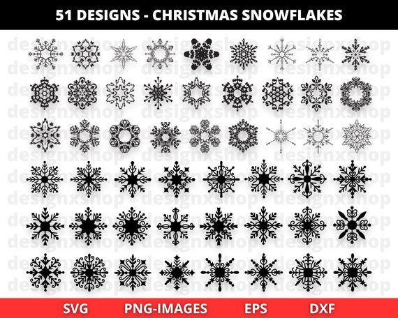 Snowflakes Svg Bundle, Snowflakes Svg, Winter Svg, Christmas Svg, Snowflake Cricut, Snowflake Cut File, Snowflake Silhouette, Snowflake Png