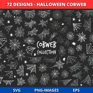 Halloween Cobweb clipart, Spider web SVG bundle, Cobweb svg, Halloween svg, cobweb clipart, spiderweb png, Instant Download SVG and PNG