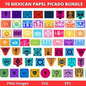 Mexicaanse Papel Picado Svg | Papel Picado Png | Mexicaanse clipart | Cinco de mayo clipart | Fiesta-clipart | Dia De Muertos | PNG-svg