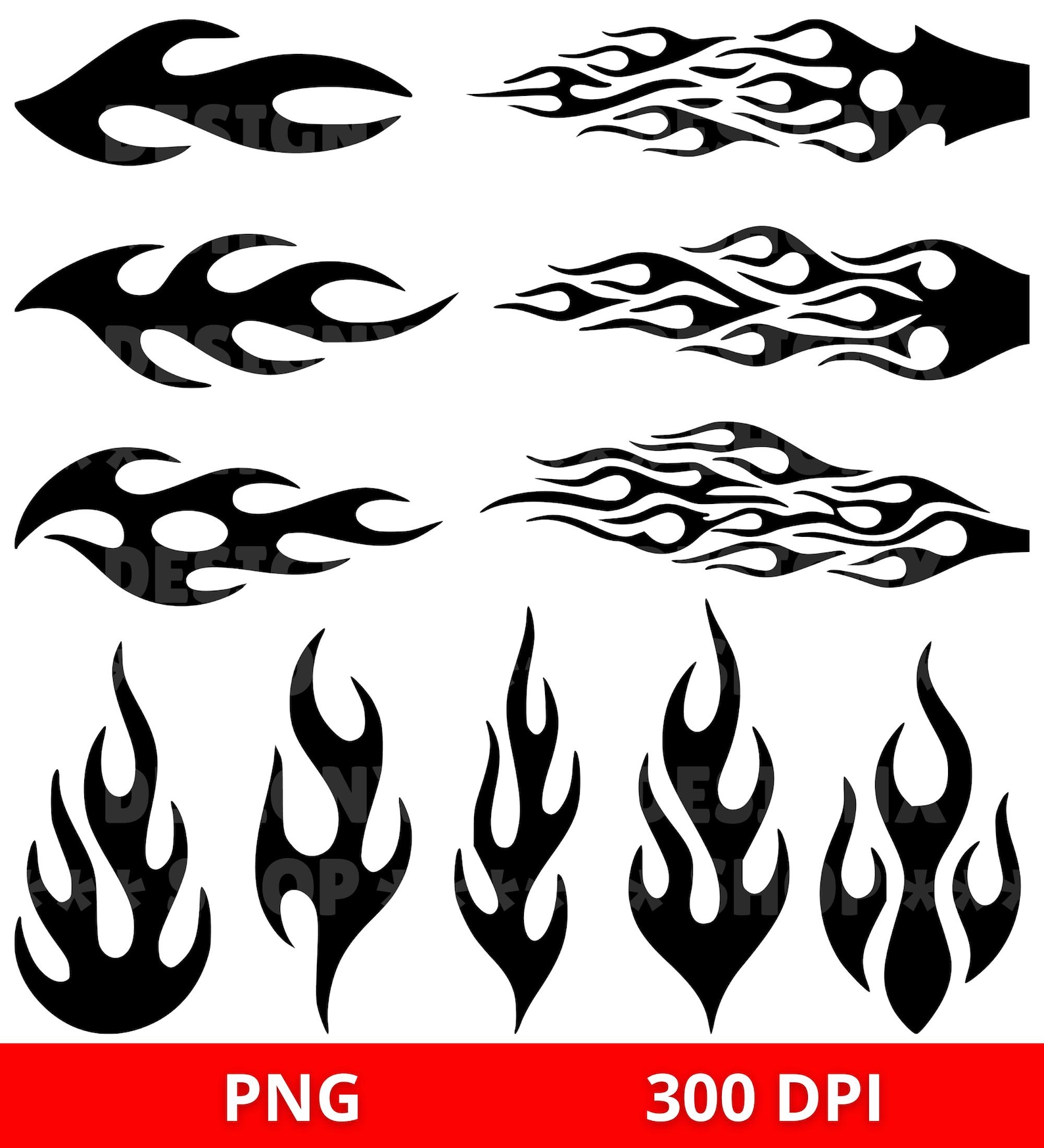 Generic Racing Flames Racing Flames SVG Bundle - Instant Digital Download - Svg, Png, Dxf ...