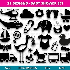 Baby-Dusche SVG | Dusche SVG | Baby Shower SVG Bundle | Baby Cut-Datei | Baby Design | Baby-Silhouette | Füße SVG | Kleinkind geschnitten Datei | Süsses Baby