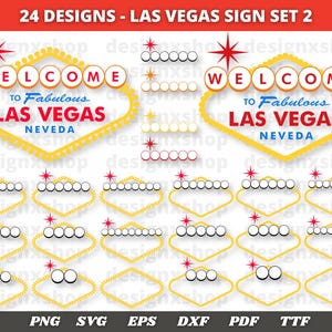 Panneau de Las Vegas vierge, fichiers de découpe Svg, Las Vegas Svg, clipart de panneau de bienvenue, Png, panneau de bienvenue Svg, conception graphique numérique téléchargement immédiat