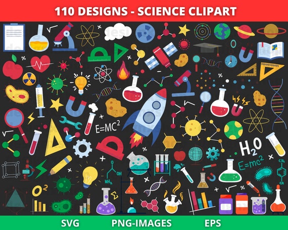 Science Clipart, School Clipart, Lab Clipart, Space Clipart, Chemistry Clipart, Biology, Laboratory, Anatomy, Teacher, Scientist