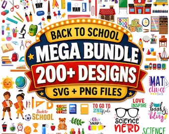 Back to School Mega Bundle, back to school clipart, school clipart, cute little school clipart, school supplies, teacher graphics, classroom