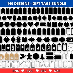 Tags Svg, Tag Svg Bundle, Tags de Natal Svg, Etiquetas de Presente Svg, Etiqueta de Preço Svg, Etiqueta Svg, Etiqueta Decorativa Svg, Silhueta, Arquivos de Corte para Cricut